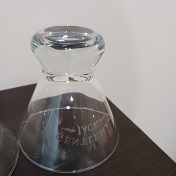 (4) Gentleman Jack Etched Jack Daniel's Whiskey Stemless Martini Glasses - Picture 14 of 15